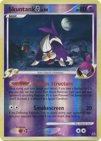 Platinum Skuntank G #94/127 reverse holo
